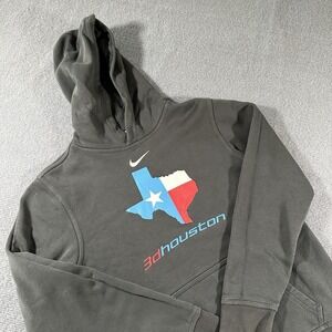 Nike Sweater Youth Large Black Swoosh 3dhouston Fleece Pullover Hoodie‎